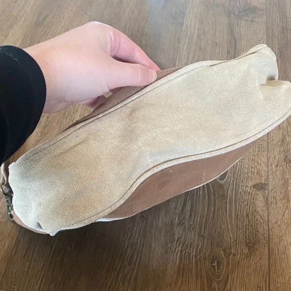 Myra Bag Western Leather Shoulder Bag  Canvas Crossbody Bag - Picture 7 of 15